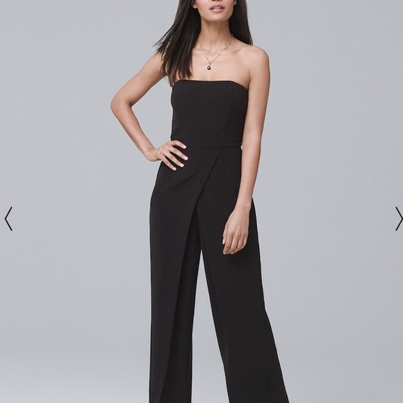 strapless pant suit